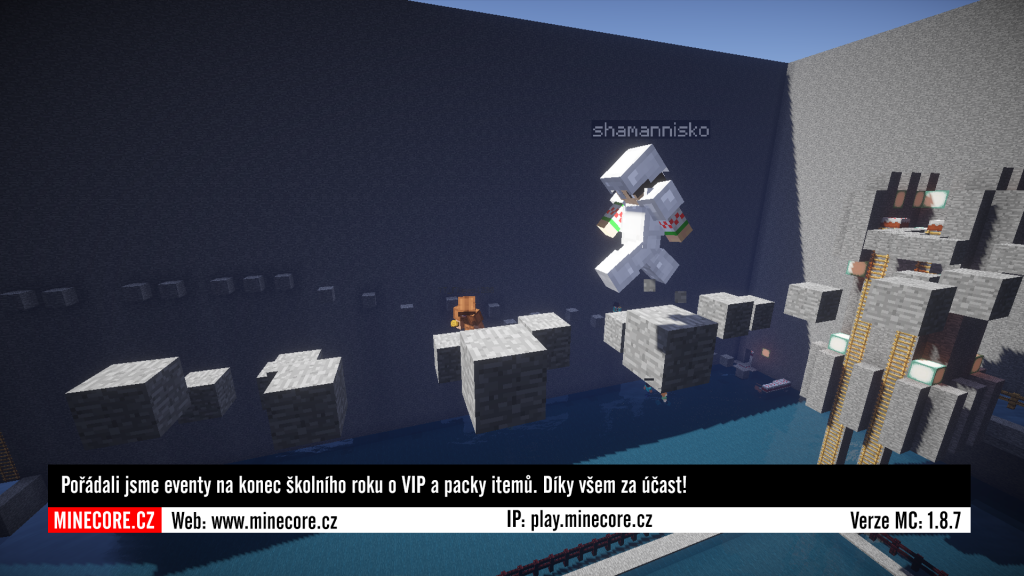 Minecraft event jump skákačka
